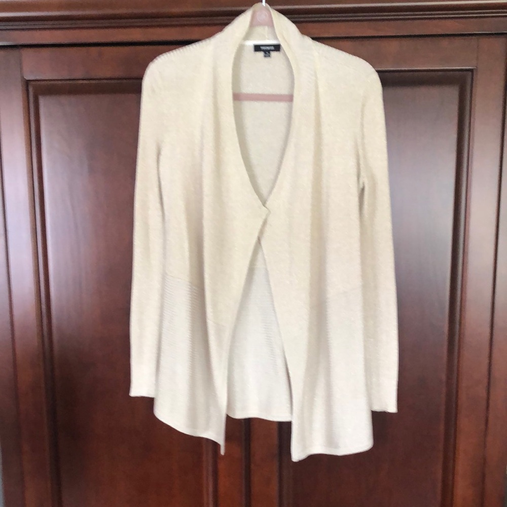 Premise Cream Cardigan with Shawl Collar